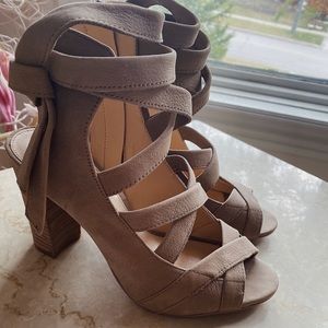 Vince Camuto Open-Toed Booties